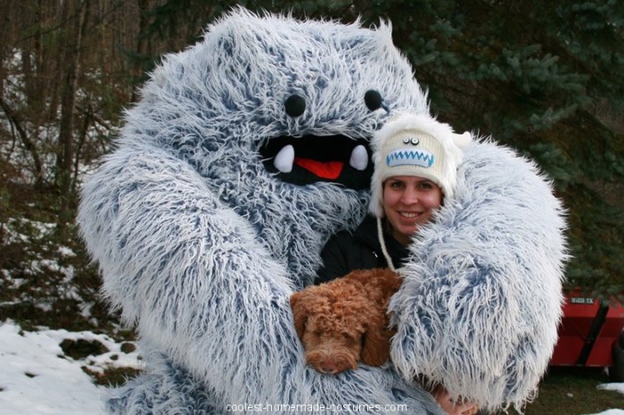 Abominable snowman diy costume